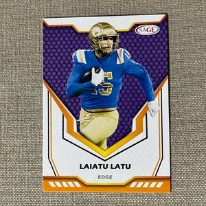 Laiatu Latu 2024 Sage Purple parallel #167 UCLA Bruins Indianapolis Colts NFL